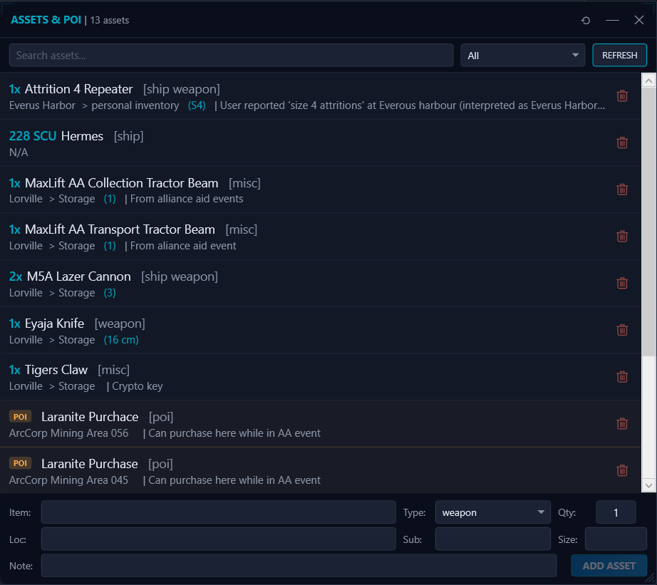 SC DataHub — Data Tools for Star Citizen